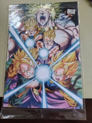 4 PCS Poster cartonné Dragon Ball Z movies