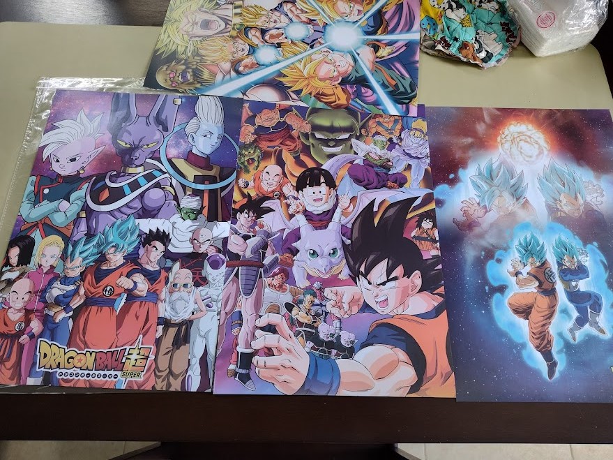 4 PCS Poster cartonné Dragon Ball Z movies – Image 2