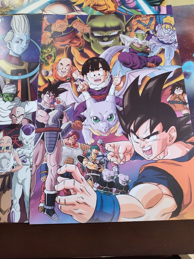 4 PCS Poster cartonné Dragon Ball Z movies – Image 4