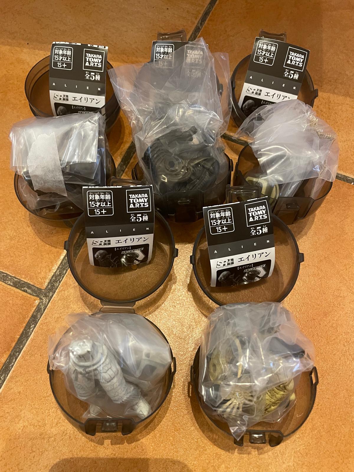 5 figurines Alien 20th Anniversary Vol.2 SR+ Gashapon Japan – Image 2