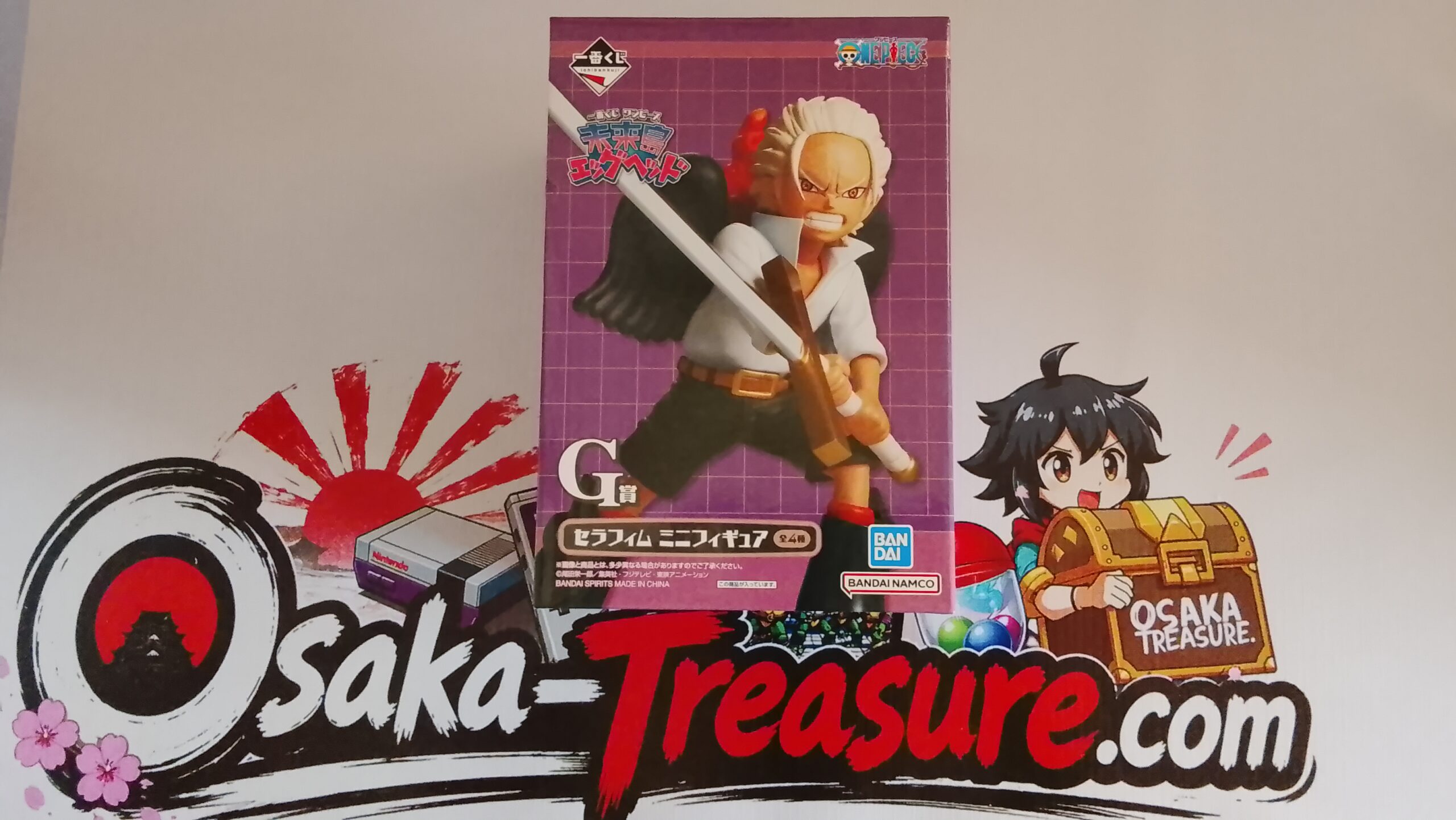 Figurine S-Hawk Mihawk One Piece Ichiban Kuji G Seraphim Egghead Bandai