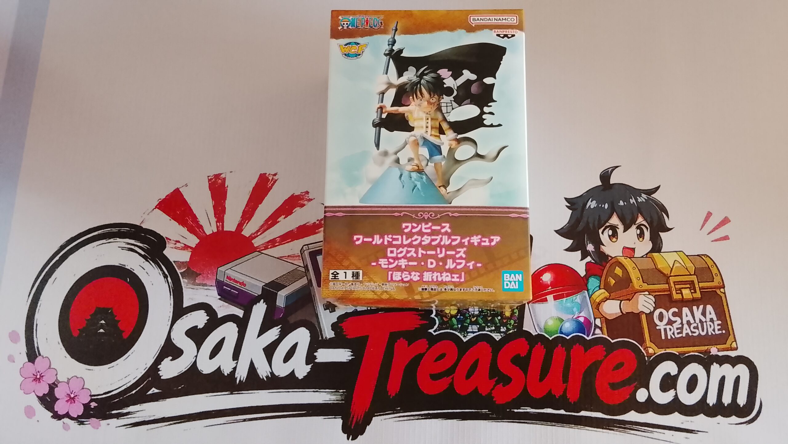 One Piece WCF Log Stories Luffy Pirate Flag Banpresto