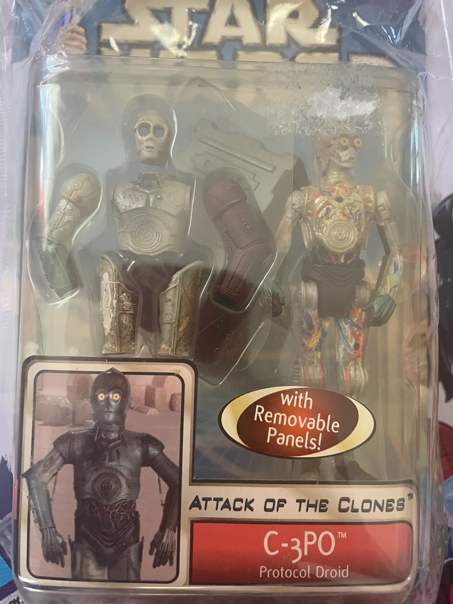 Star Wars C-3PO Attack of the Clones Figurine Hasbro Tomy 2002